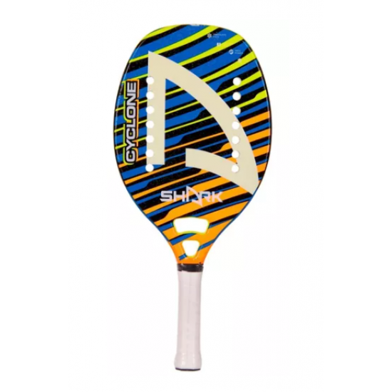 RAQUETE SHARK BEACH TENNIS CYCLONE 23 - AZUL/LARANJA